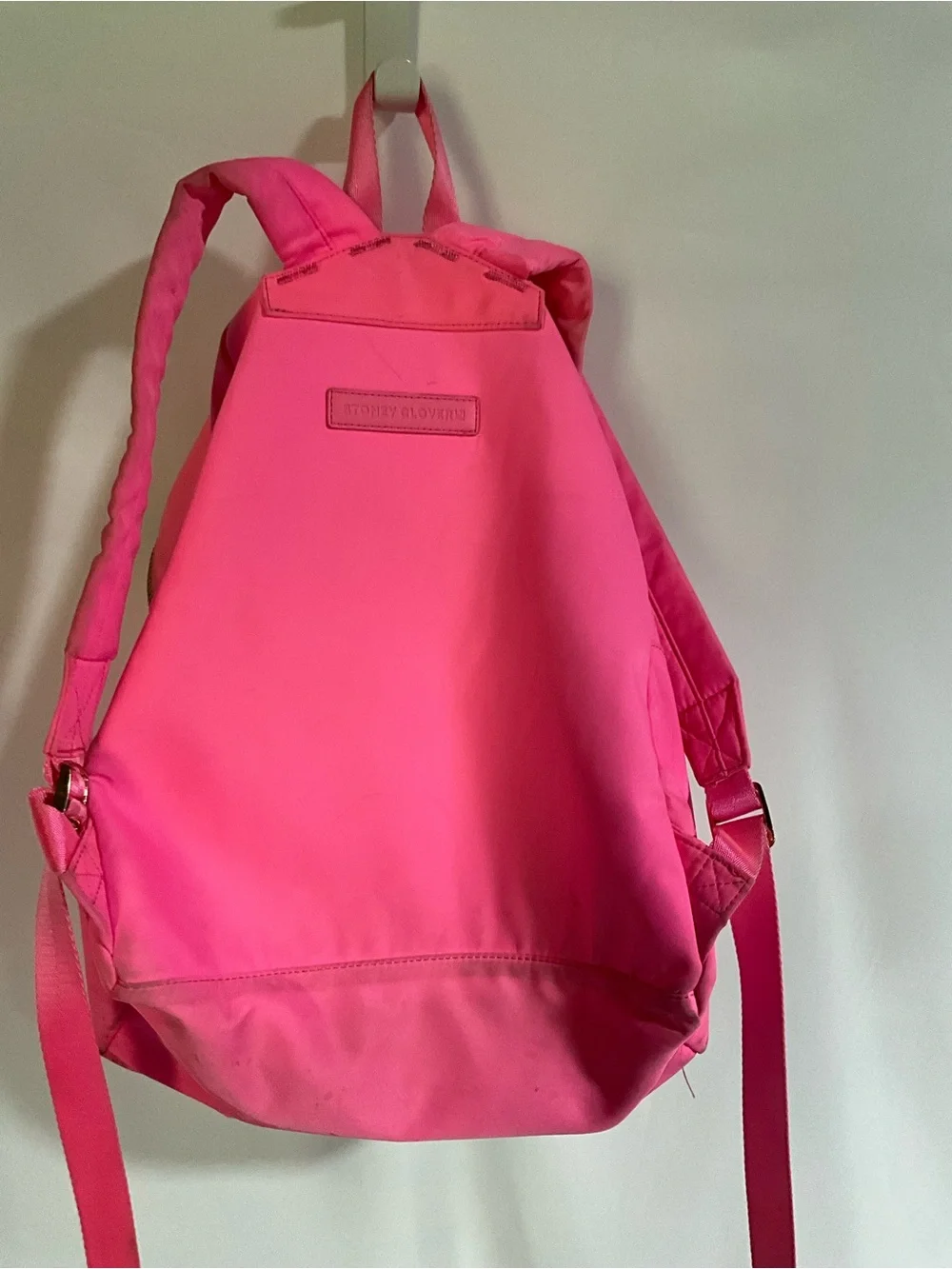 Stoney Clover Lane Hot Pink Patch Backpack with Gold Accents